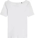 Marc O'Polo Damen T-Shirt - Slub-Jersey T-Shirt Shortsleeve, U-Boot-Ausschnitt,
