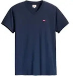 Levi's Herren T-Shirt - Original Housemark Tee, V-Ausschnitt, Baumwolle Dunkelblau /