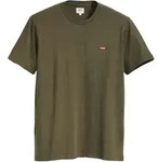 Levi's Herren T-Shirt - Original Housemark Tee, Rundhals, Baumwolle Oliv / M