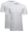 RAGMAN Herren T-Shirt 2er Pack - 1/2 Arm, Unterhemd, Rundhals Weiß 6XL
