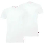 Levi's Herren T-Shirts, 2er Pack - Rundhals, Kurzarm, einfarbig Wei&szlig; / XL