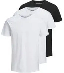JACK&JONES Herren T-Shirt, 3er Pack - JJEORGANIC BASIC TEE O-NECK, Kurzarm,