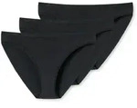 UNCOVER by SCHIESSER Damen Slip - Tai, Soft Cotton, 3er Pack Schwarz / L