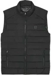 Marc O'Polo Herren Steppweste - Woven Outdoor Vest, Stehkragen, Zipper, uni Schwarz /