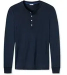 SCHIESSER Revival Herren Shirt - Langarm, Unterhemd, Karl-Heinz Blau / XL