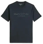 Marc O'Polo Herren T-Shirt - Big-Logo, Regular Fit, Baumwolle, Logoprint, uni Blau /