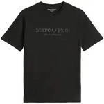 Marc O'Polo Herren T-Shirt - Big-Logo, Regular Fit, Baumwolle, Logoprint, uni Schwarz