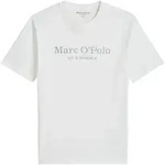 Marc O'Polo Herren T-Shirt - Big-Logo, Regular Fit, Baumwolle, Logoprint, uni Wei&szlig;