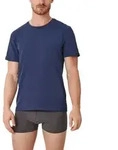 s.Oliver Herren T-Shirt, 2er Pack - Basic, Rundhals, einfarbig Marine / XL