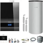 Buderus GB192i.2 Logaplus Gas-Brennwert Paket W50 schwarz mit Regelung BC400,...