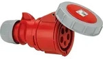CEE-Kupplung Shark IP67, 5-polig 400V, 32A - rot
