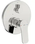Unterputz-Wannenmischer Hansabasic, Rosette 170 mm, chrom - 80559003
