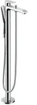 Wannenmischer Hansgrohe Metris bodenstehend mit Handbrause, Ausladung 209 mm, chrom -