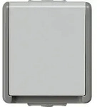 Aufputz-SCHUKO-Steckdose, IP44 - 75 x 66 x 54 mm - 1-fach