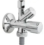 Schell Kombi-Eckventil COMFORT 1/2'' x 3/8'' x 3/4'' - selbstdichtend, mit Fettkammer
