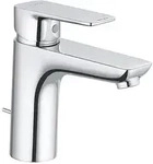 Waschtischmischer Kludi Pure & Style 100, Ausladung 120 mm, mit Zugstange, chrom -