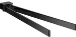 Handtuchhalter emco loft, zweiarmig, schwarz, 437 mm - 055013341
