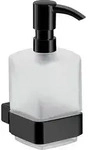 Seifenspender emco loft, wandh&auml;ngend, Glasteil satiniert, schwarz - 052113301