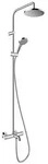 Brause-System Hansgrohe 200 1jet Vernis Blend Handbrause, Kopfbrause &Oslash; 205 mm...