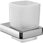 Glashalter emco trend chrom, Kristallglas satiniert - 022000100