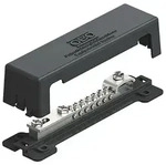 Potentialausgleichsschiene schwarz UV-best&auml;ndig - 7 x bis 25 mm2