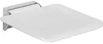 Klappsitz Hewi System 900, chrom/wei&szlig;, 350 x 415 mm - 900.51.20040 98