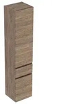 Hochschrank Geberit Renova Plan, 2 T&uuml;ren, 1 Schublade, 390 x 1800 x 360 mm, Nussbaum