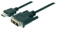 DIGITUS HDMI-Adapterkabel HDMI->DVI Full-HD 2m schwarz