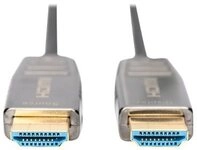 DIGITUS HDMI AOC Hybrid Glasfaserkabel UHD 8K 20m schwarz