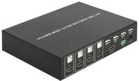 DELOCK KVM 4 in 1 Multiview Switch 4 x HDMI mit USB 2.0