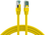 RJ45 Patchkabel Cat.6A S/FTP LSZH, gelb 0,5m