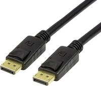 Logilink Displayport-Kabel 1.4 DP->DP M/M 8K/60Hz 1m schwarz