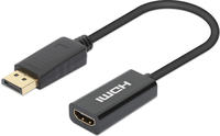 MANHATTAN Aktiver DisplayPort auf HDMI Adapter 4K@60Hz schwa