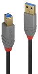 Lindy 36741 USB Kabel USB 3.2 Gen 1 (3.1 Gen 1) 1 m USB A USB B Schwarz