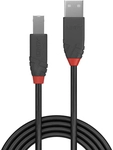 LINDY USB 2.0 Kabel Typ A/B Anthra Line M/M 3m schwarz