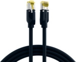 RJ45 Patchkabel Cat.6A S/FTP PUR, Cat.7 Rohkabel TM31 schwarz 10m