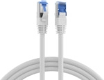 RJ45 Patchkabel Cat.6A S/FTP TPE, Cat.7 Rohkabel superflex wei&szlig; 2m
