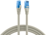 RJ45 Patchkabel Cat.6A U/UTP LSZH, Premium 500MHz grau 1m
