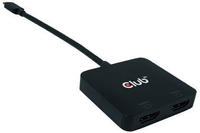 Club3D MST-Hub USB 3.2 Typ C > 2x HDMI 4K60Hz +100W PD St/Bu retail