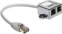 DELOCK RJ45 Adapter RJ45 -> 2x RJ45 St/Bu 0.15m 2 x Ethernet