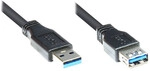 Good Connections USB3.0 Kabel A-St.-A-Bu. schwarz 0,5m