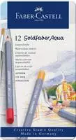 FABER-CASTELL Aquarellstift Goldfaber Aqua 12er Metalletui