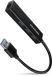 Axagon HMA-GL3A Multiport-Hub USB 3.0 Typ A Gbit-LAN 3x USB-A microSD