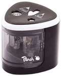 Peach PO102 Elektrischer Bleistiftspitzer Schwarz, Wei&szlig;