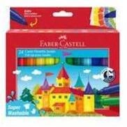 FABER-CASTELL Filzstift Jumbo Sup. Washable 24er