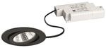 BRUM Einbaustr. rund 6W mattschwarz BB03 640lm 3000K DA68 ET36 inkl dim. Konvert