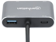 MANHATTAN USB-C auf HDMI & VGA 4in1 Konverter Power Delivery