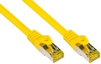 Good Connections Patchkabel m. Cat.7 Rohkabel gelb 0,15m