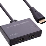 InLine&reg; HDMI Splitter/Verteiler, 2-fach, 4K/60Hz, mit integriertem Kabel
