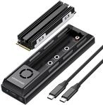GRAUGEAR externe Docking M.2 NVMe/NGFF SSD mit L&uuml;fter 20Gbit